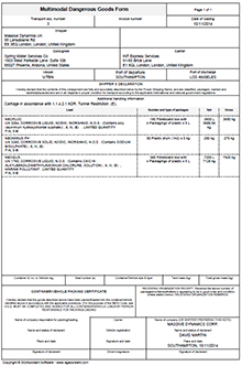 IMDG-OMI Software 2022 (41) | Déclaration Multimodale marchandises dangereuses